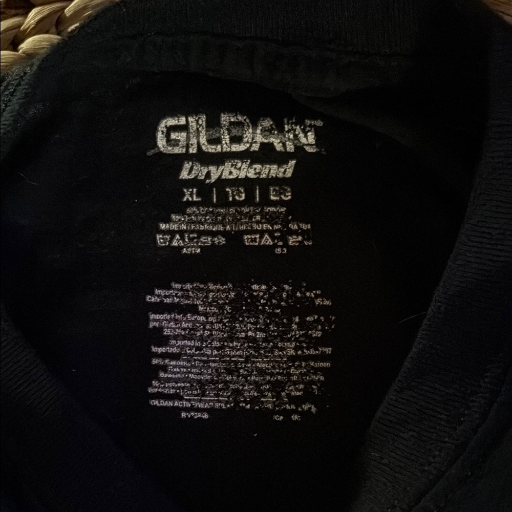 Gildan Black T-Shirt Haters gone Hate  with White Text Size XL. 💯cotton! #relax - Picture 2 of 3